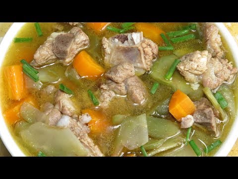 Pork Rib Soup Easy Recipe || Homemade Food Cambodia Style || Asian Food Cooking