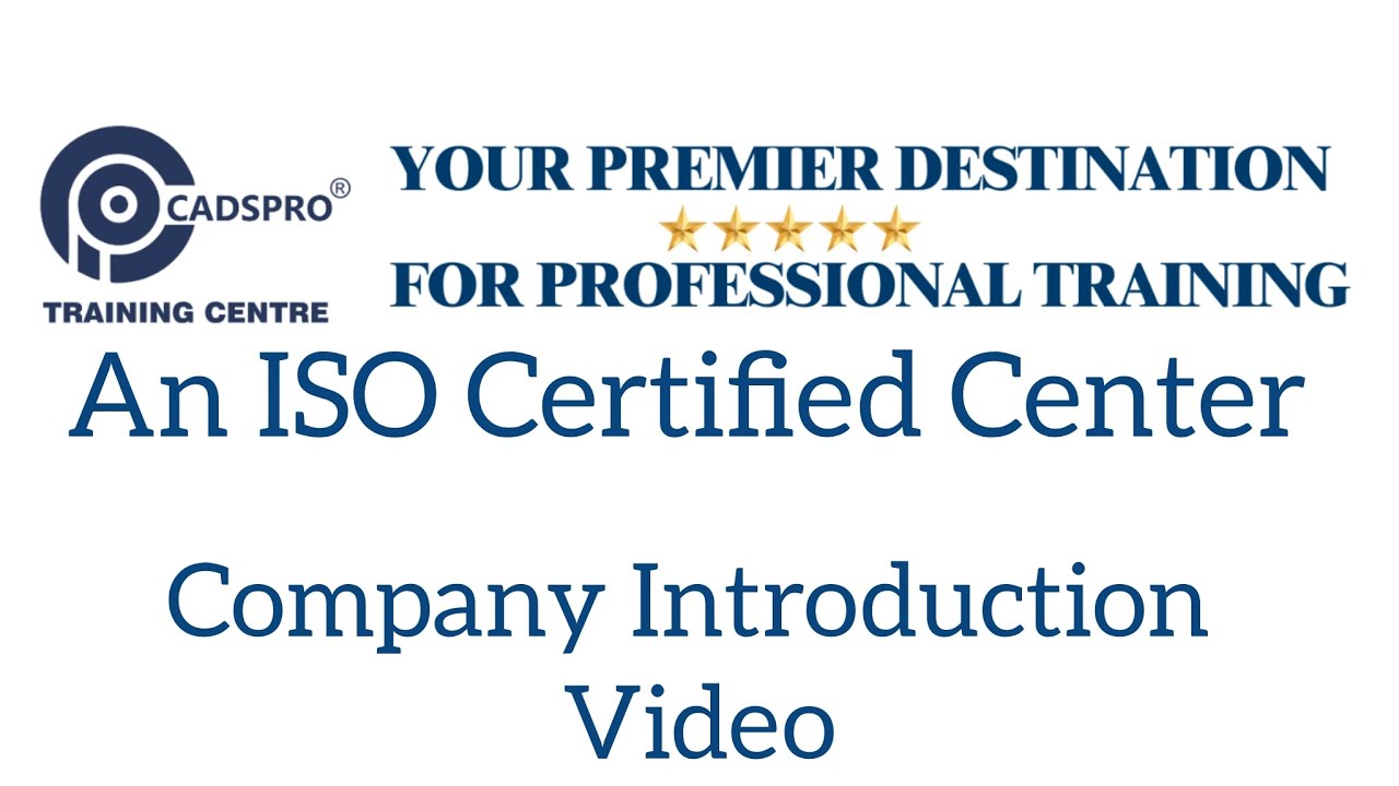 Cadspro Training Centre Introduction Video | CTC #cadsprotrainingcenter #ctc #introduction #trend