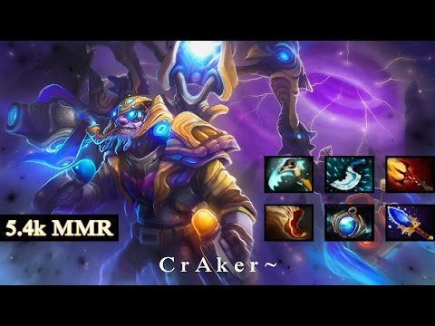 Incredible Rocket spam by Tinker with Aghanim's Scepter - Craker~ aka MMR is just a Number