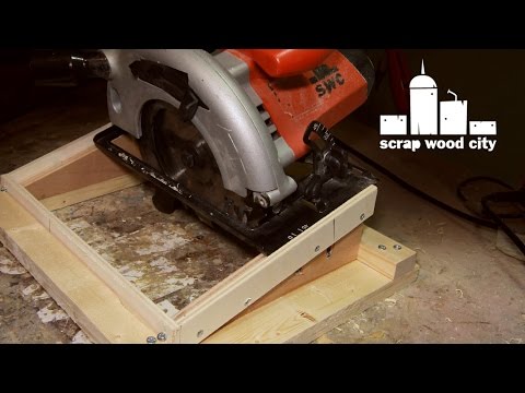 DIY beehive handle making jig for the circular saw