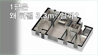 1평은 하필 3.3m2  일까?