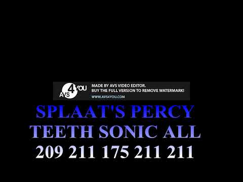 SPLAAT'S PERCY TEETH SONIC ALL 209 211 175 211 211