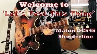 Video thumbnail for Original Vintage 1966 Maton DC 545 Slenderline Sunburst, Unleashed Tribute   How's it sound by Pro-Steel Pickguards