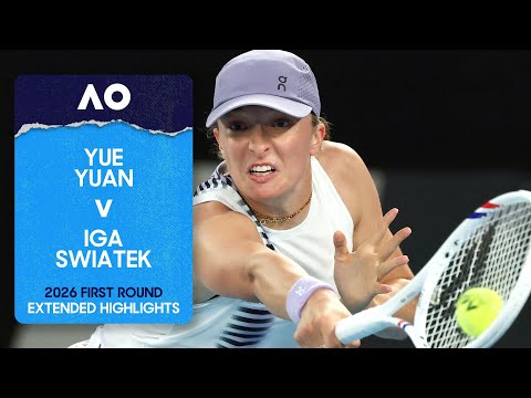 Yue Yuan v Iga Swiatek Extended Highlights | Australian Open 2026 First Round