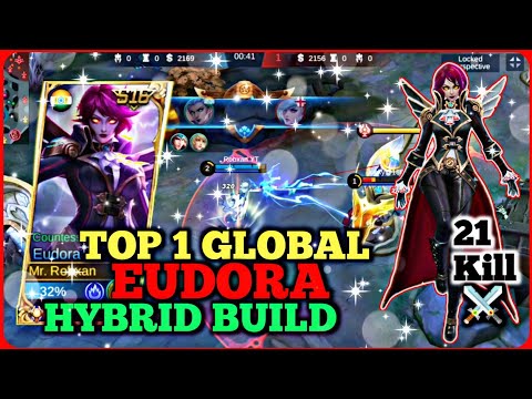 Brutal damage! Lightning! Strike | Eudora full HP delete combo | Eudora best build | Mobile Legends