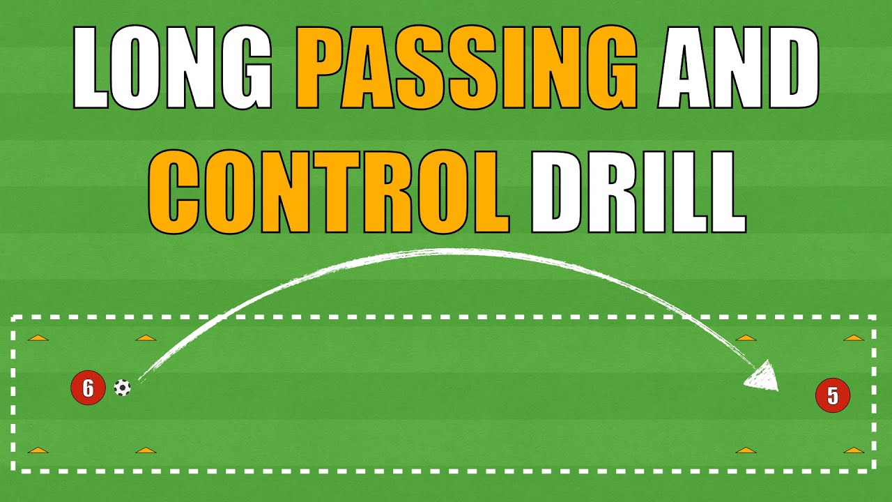Long Passing And Control Drill | Football/Soccer