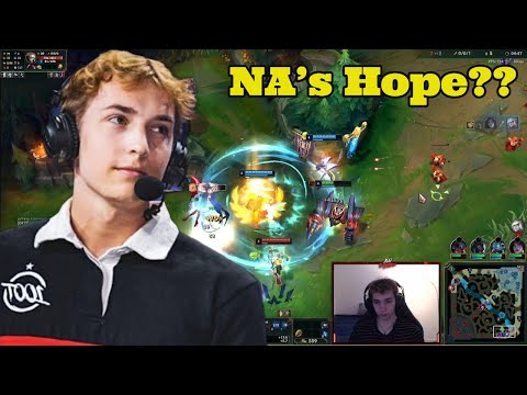 100T Busio Is 1v9 On Blitzcrank In Season 13!!!