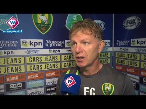 ADO-trainer Fons Groenendijk blikt vooruit op VVV - ADO Den Haag