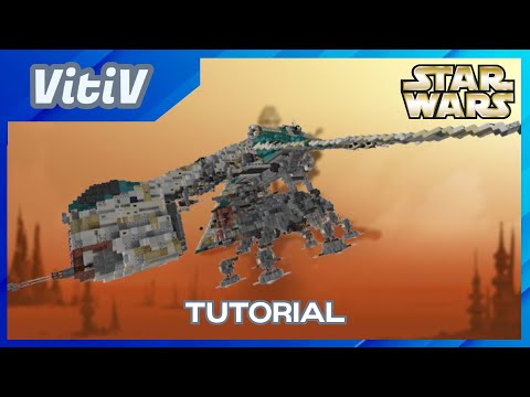 Star Wars Republic Low Altitude Assault Transport/carrier LAAT/c in Minecraft - 2:1 Scale - Tutorial