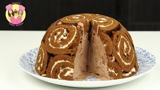 CHOCOLATE ICE CREAM CAKE - so tasty and so easy for kids - no bake frozen recipe