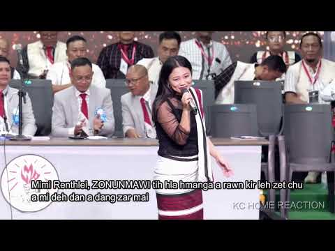 MIMI RENTHLEI, ZONUNMAWI tih hla hmanga a rawn kir leh zet chu