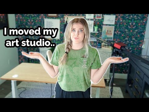 I Downsized My Art Studio...ART STUDIO TOUR + Where I've Been