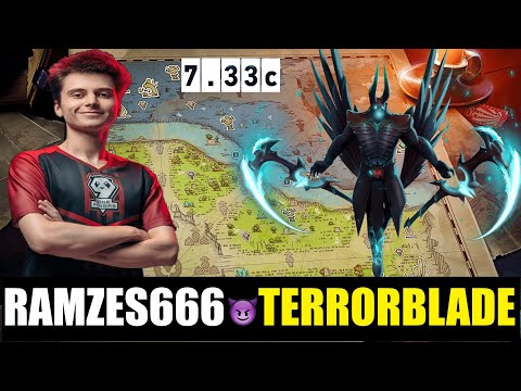RAMZES666 PLAYING TERRORBLADE HARD CARRY 7.33c - DOTA 2 HIGH MMR MATCH #dota2 #dota2gameplay