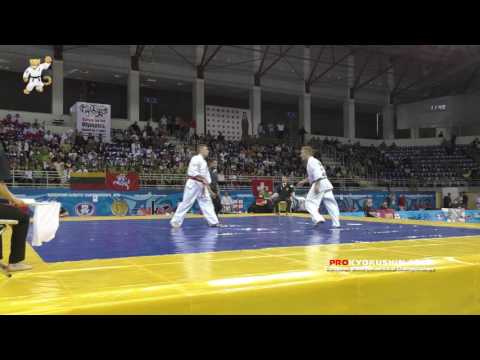 WKO EC 2016, 1/8 -85 Wadim Malinowski (Germany, aka) - Rasmus Bergstrom (Sweden)