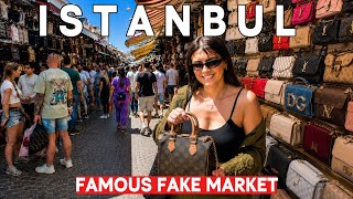 Istanbul Turkey 4K Market Tour | Fake Designer Market Near Grand Bazaar, Replica Shops & Prices