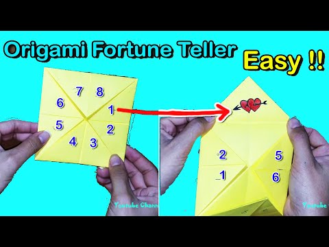 DIY -  How To Make a Paper Fortune Teller -  EASY Origami
