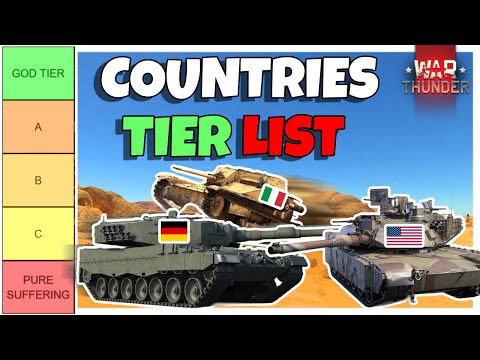 I Ranked EVERY War Thunder Nation (Tier List)