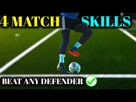 4 BEGINNER FOOTBALL SKILLS TO BEAT ANY DEFENDER IN REAL MATCHES