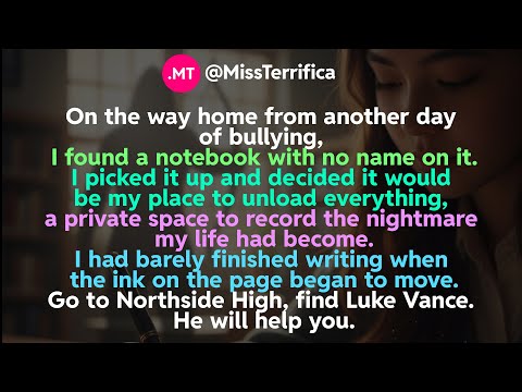 Mentre tornavo a casa dopo un'altra giornata di bullismo, ho trovato un quaderno senza nome...