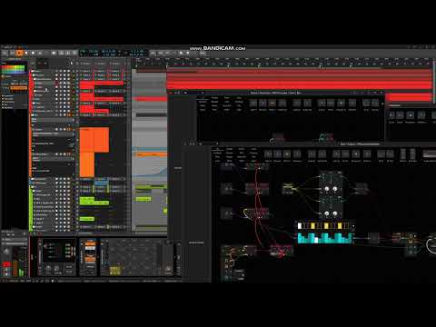 Bitwig 4.2b3, sequencer test, shuffle 16/15%