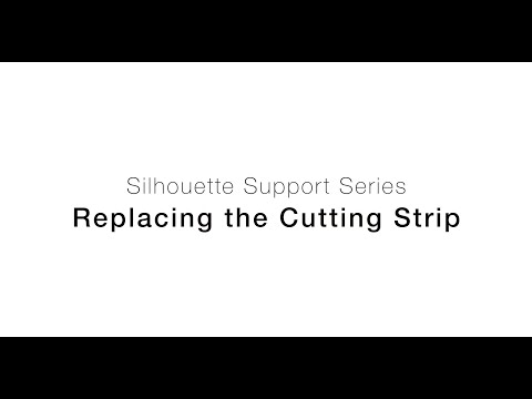 Silhouette Support Series | Replacing the Cutting Strip | English Subtitles