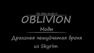 TES 4: Oblivion #Моды - Драконья чешуйчатая броня из Skyrim