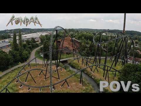 Kondaa POVs (Front & Back Rows), Walibi Belgium Intamin Mega Coaster | Non-Copyright