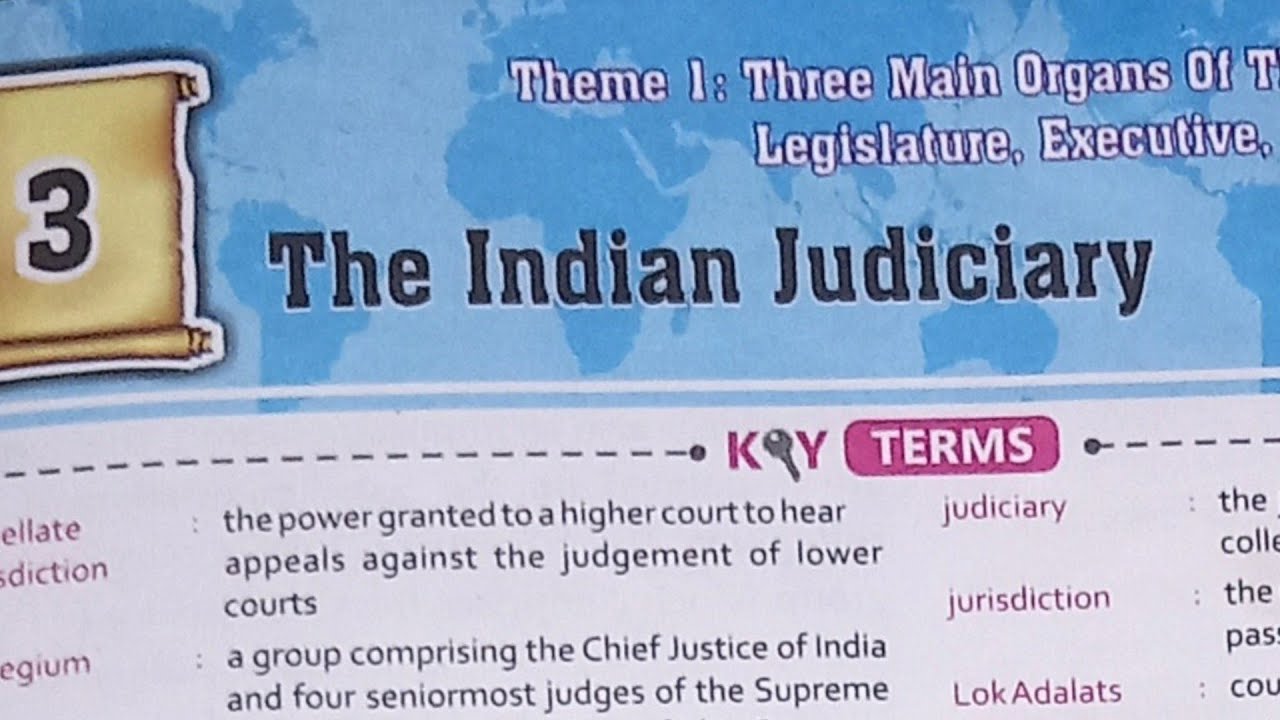 ICSE class 8 civics chapter 3 The Indian Judiciary