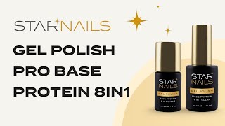 UV/LED Gel Polish Pro Base Protein 8in1 Clear, 10ml – podkladová báze