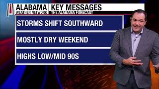 Scattered Storms This Evening, Calmer Weekend: Alabama Forecast for Friday Afternoon August 21, 2026