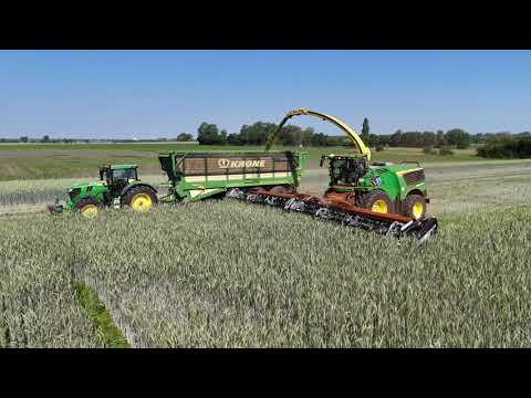 John Deere 9900i & Mac Don Schneidwerk GPS Ernte 2025 Marten & Teune  Whole crop silage