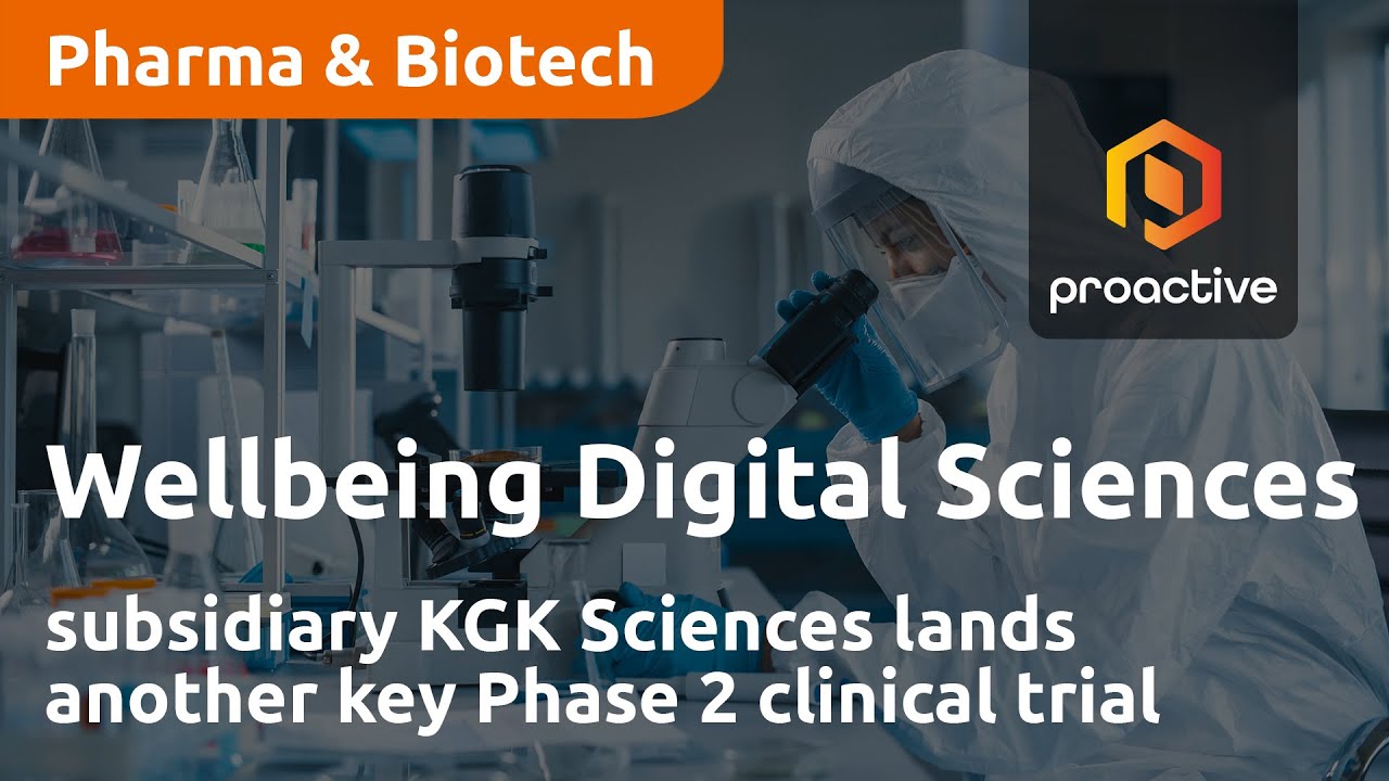 Wellbeing Digital Sciences subsidiary KGK Sciences lands another key Phase 2 clinical trial