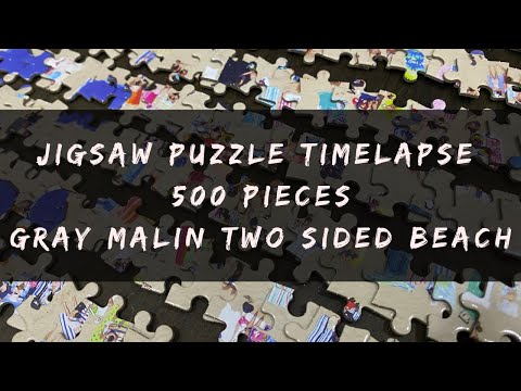 Gray Malin Two Sided Beach | 500 Piece Jigsaw Puzzle Time Lapse