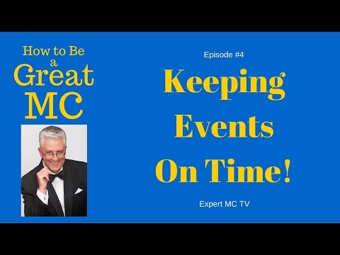 Master of Ceremony Videos Tutorial - Keeping Events on Time Video