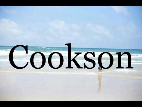 How To Pronounce Cookson🌈🌈🌈🌈🌈🌈Pronunciation Of Cookson