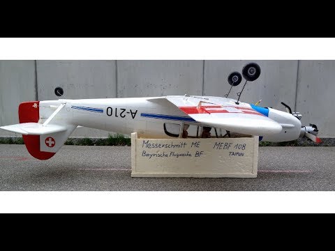 RC Plane Messerschmitt BF ME 108 with SAITO FA 100TI - BAYRISCHE FLUGZEUGWERKE