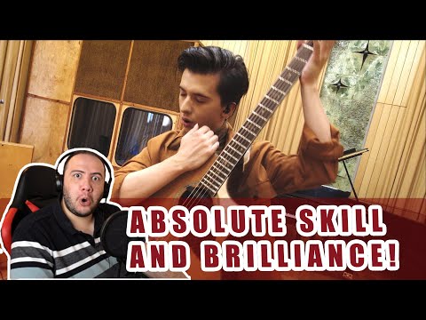 Marcin - Paganini Caprice no. 5 on One Guitar - TEACHER PAUL REACTS