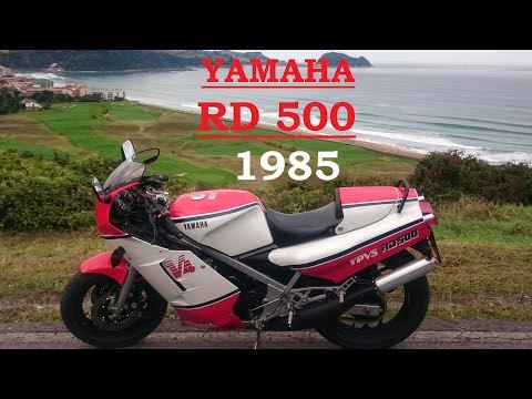 YAMAHA RD 500 LC V4 YPVS 4-cylinder 2-stroke 4-exhaust SOUND engine MOTOR YZR 500 AND YAMAHA RD 350
