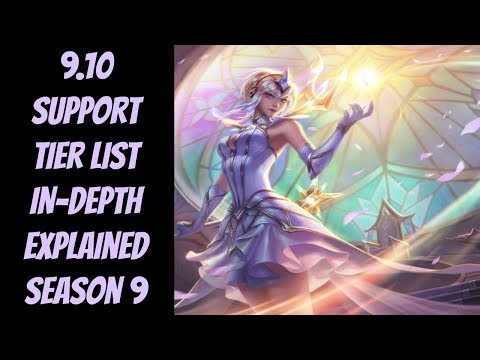 9.10 Top 10 Best Supports Tier List -- In-Depth Analysis -- League of Legends
