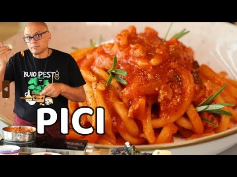 PICI al RAGU' di SALSICCIA | pici al ragù di salsiccia e pomodoro