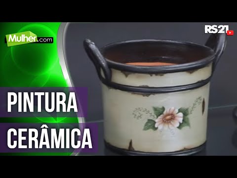 Aprenda a fazer pintura em cerâmica | Mulher.com | 01/10/2014 | @RedeSeculo21
