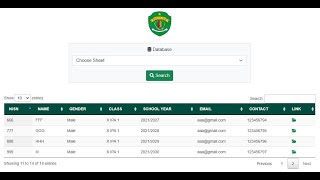 Download the video "WEB APP Google Sheets | Displaying Multi Sheets In Datatable"