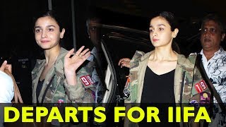 Gorgeous Alia Bhatt Departs For IIFA 2017 New York