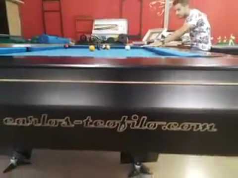 Joao Grilo campeao de Portugal testa a mesa de bilhar/Pool Storm II