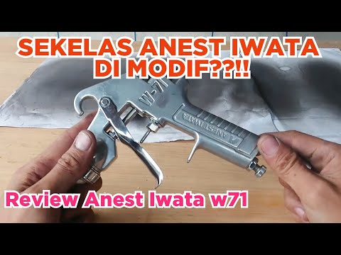 #HD REVIEW ANEST IWATA W71 .. PLUS AIRCAP REVISION