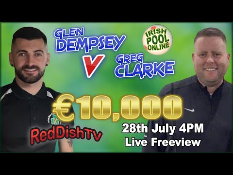 Glen Dempsey V Greg Clarke - €10,000 Blackball Money Match - Fairview Snooker Club Dublin