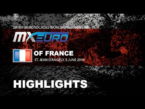 EMX125  Race 1 Highlights Round of France 2016 - motocross