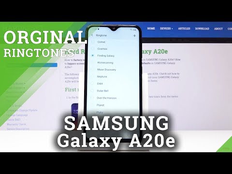 How to Change Ringtone in SAMSUNG Galaxy A20e - Ringtone List