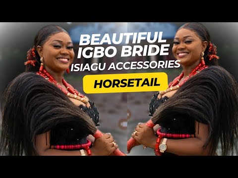 HOW TO MAKE BEAUTIFUL IGBO BRIDE 'S ISIAGU ACCESSORY //  HORSETAIL DIY #handmade #fashion #wedding