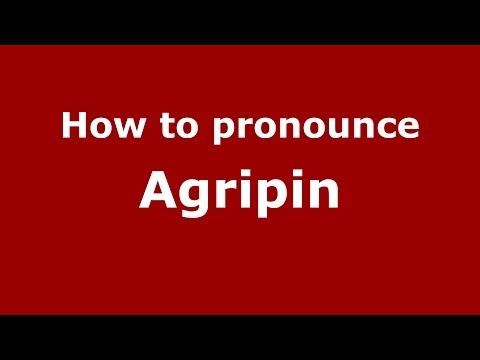 How to pronounce Agripin (Russian/Russia) - PronounceNames.com